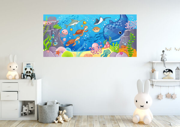 Ocean Fish Painting Stretch Canvas High Quality Wall Arts - Ready To Hang