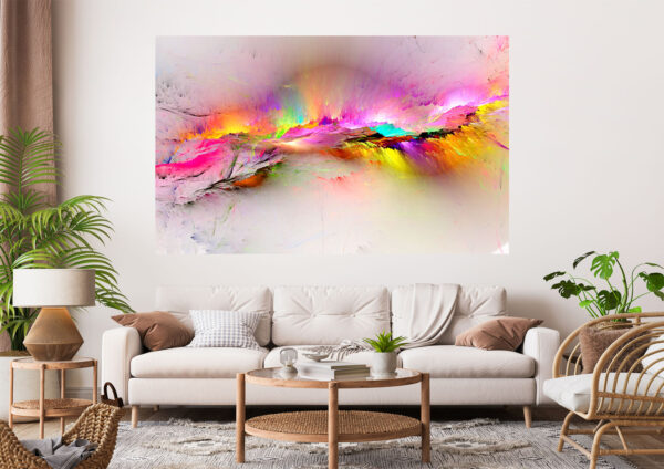 Colorful Abstract Clouds Stretch Canvas High Quality Wall Arts - Ready To Hang