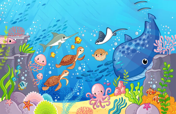 Fish Painting Stretch Canvas High Quality Wall Arts - Ready To Hang - Image 2