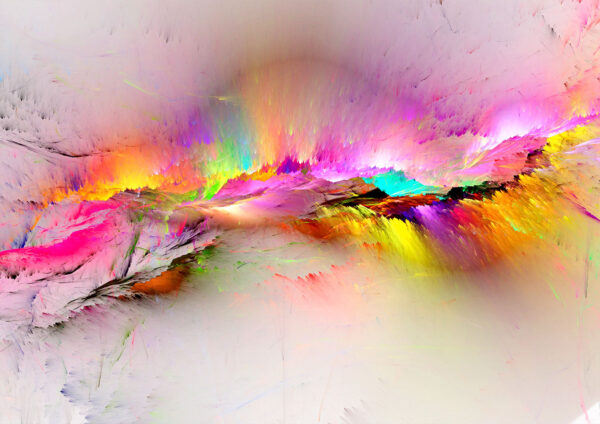 Colorful Abstract Clouds Stretch Canvas High Quality Wall Arts - Ready To Hang - Image 2
