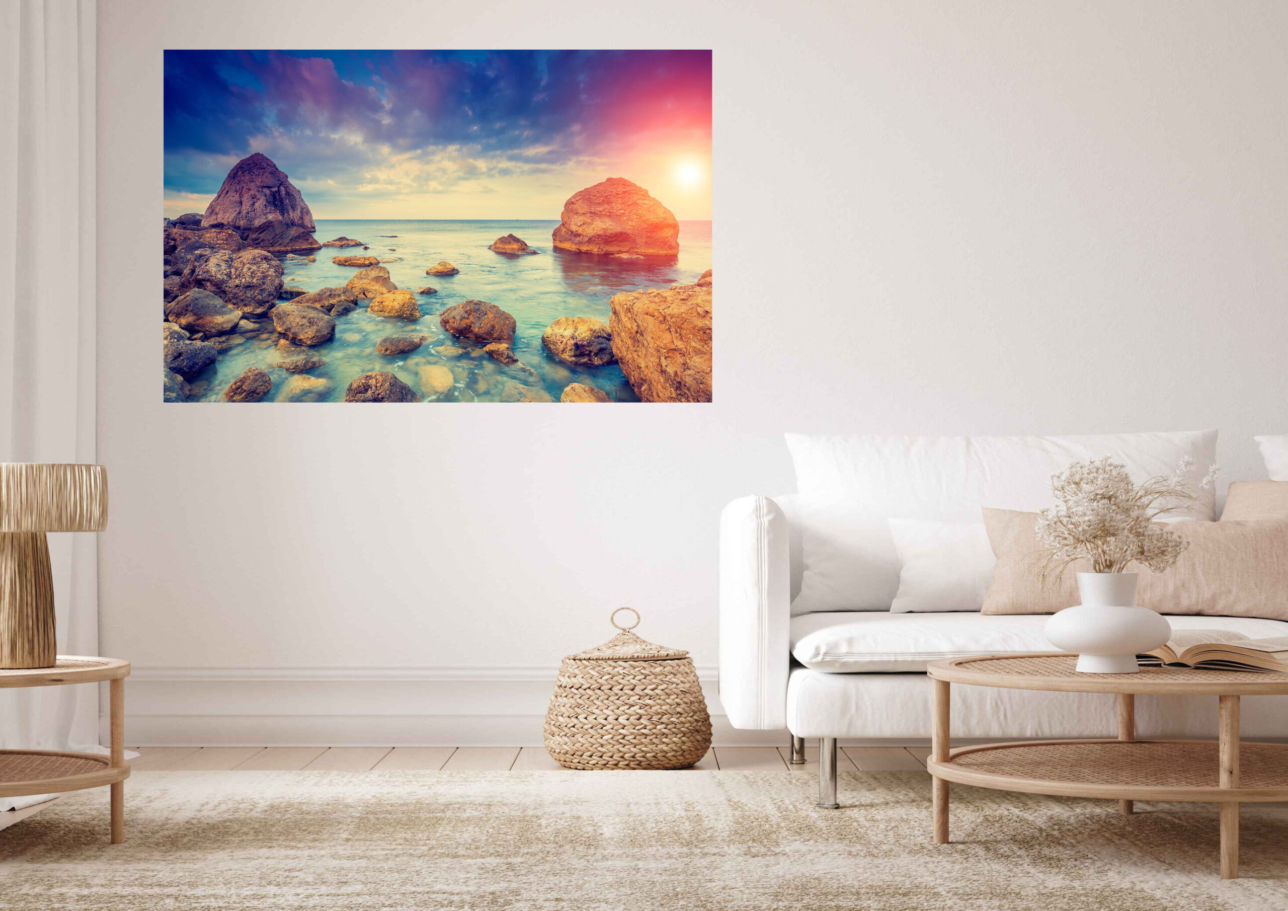 Beautiful Beach Sunset Stretch Canvas High Quality Wall Arts – Ready To Hang (Copy)