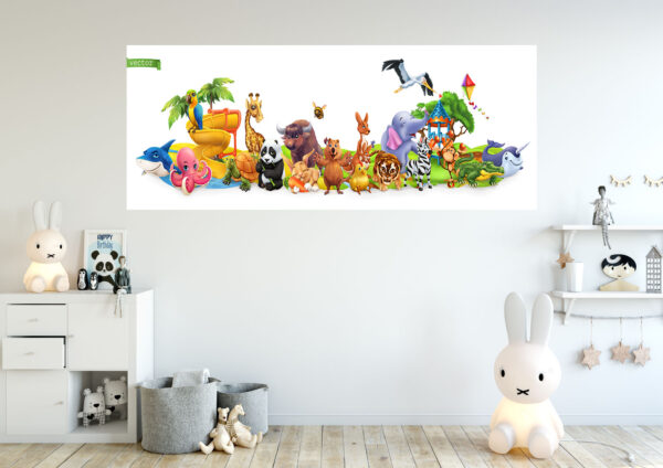 Animals Painting Stretch Canvas High Quality Wall Arts - Ready To Hang
