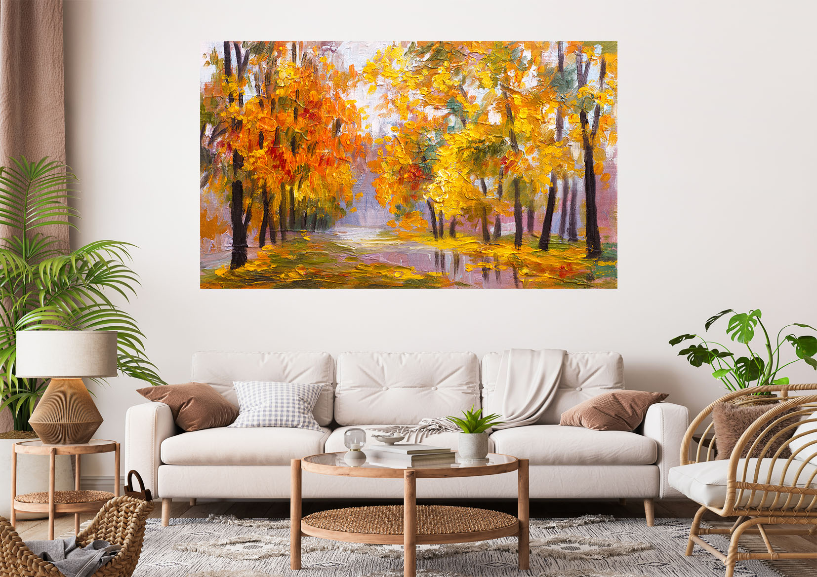 Nature Painting Stretch Canvas High Quality Wall Arts - Ready To Hang