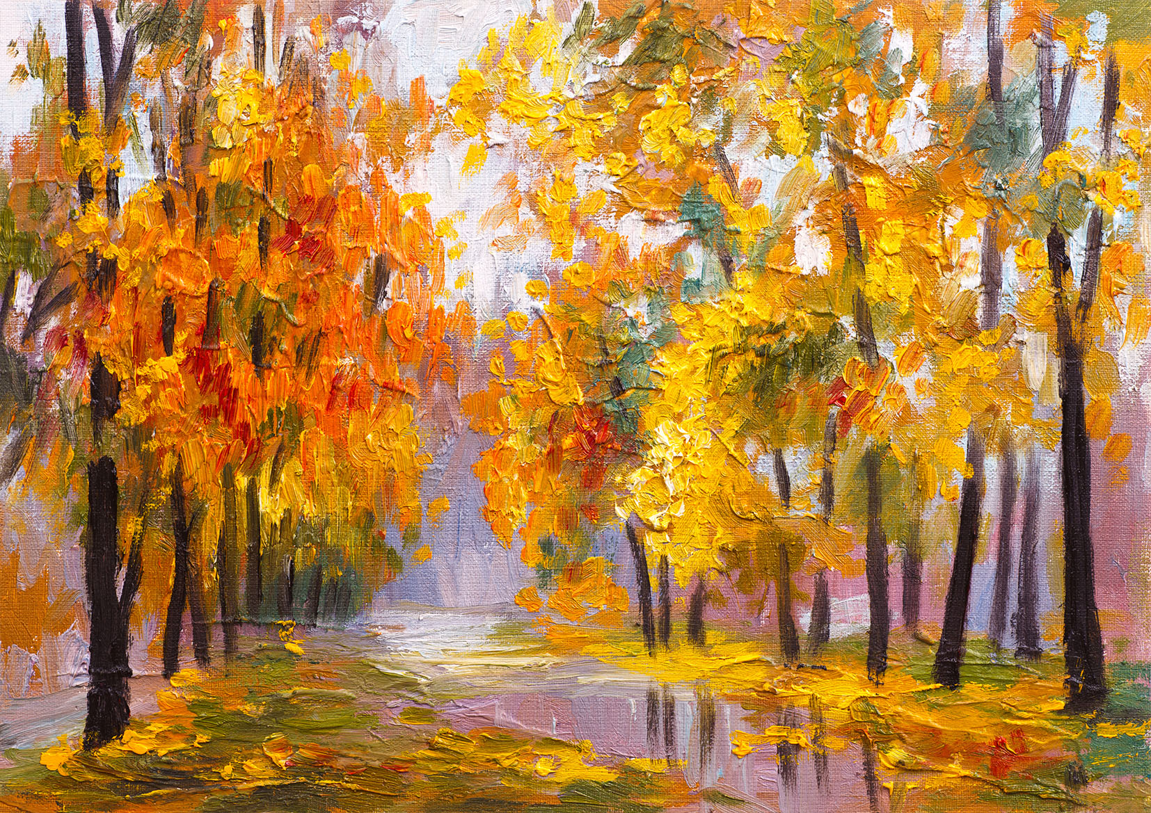 Nature Painting Stretch Canvas High Quality Wall Arts - Ready To Hang - Image 2