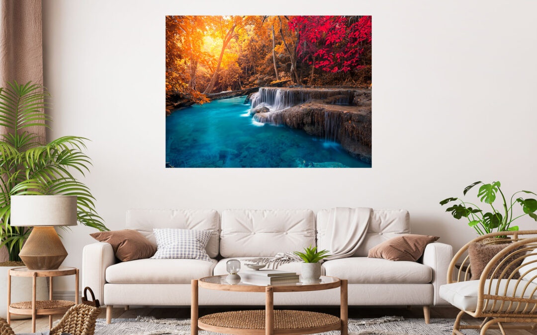 Beautiful Scenery River Sunset Stretch Canvas High Quality Wall Arts – Ready To Hang