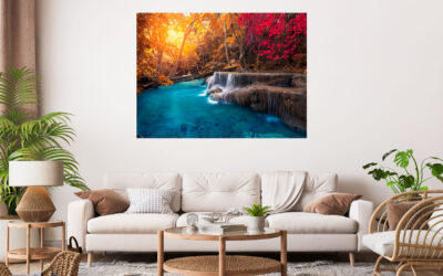 Beautiful Scenery River Sunset Stretch Canvas High Quality Wall Arts – Ready To Hang