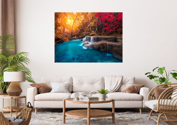 Beautiful Scenery River Sunset Stretch Canvas High Quality Wall Arts - Ready To Hang