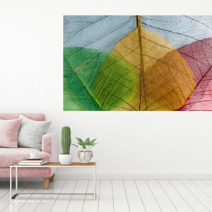 Abstract Leaves Design Painting Stretch Canvas High Quality Wall Arts - Ready To Hang