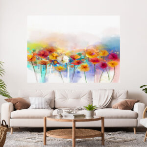 Flowers Painting Stretch Canvas High Quality Wall Arts - Ready To Hang