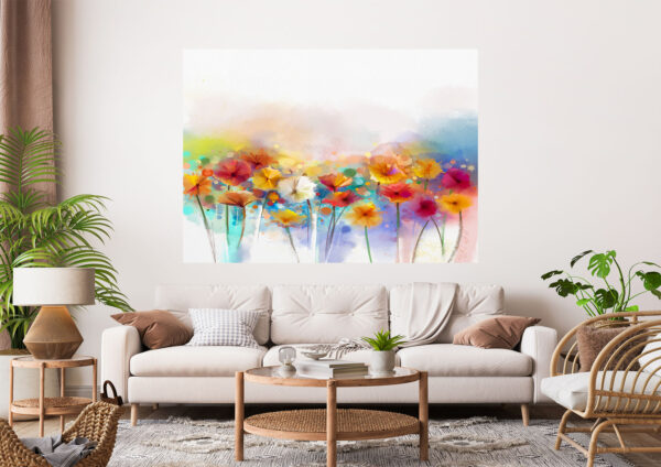 Flowers Painting Stretch Canvas High Quality Wall Arts - Ready To Hang