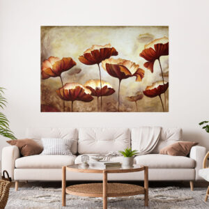 Flowers Painting Stretch Canvas High Quality Wall Arts - Ready To Hang