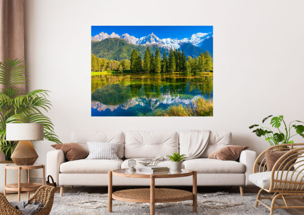 Scenery River Mountains Stretch Canvas High Quality Wall Arts - Ready To Hang