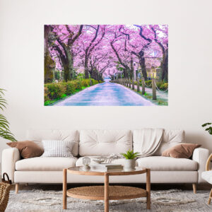 Chery Blossoms Stretch Canvas High Quality Wall Arts - Ready To Hang