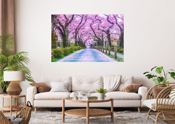 Chery Blossoms Stretch Canvas High Quality Wall Arts - Ready To Hang