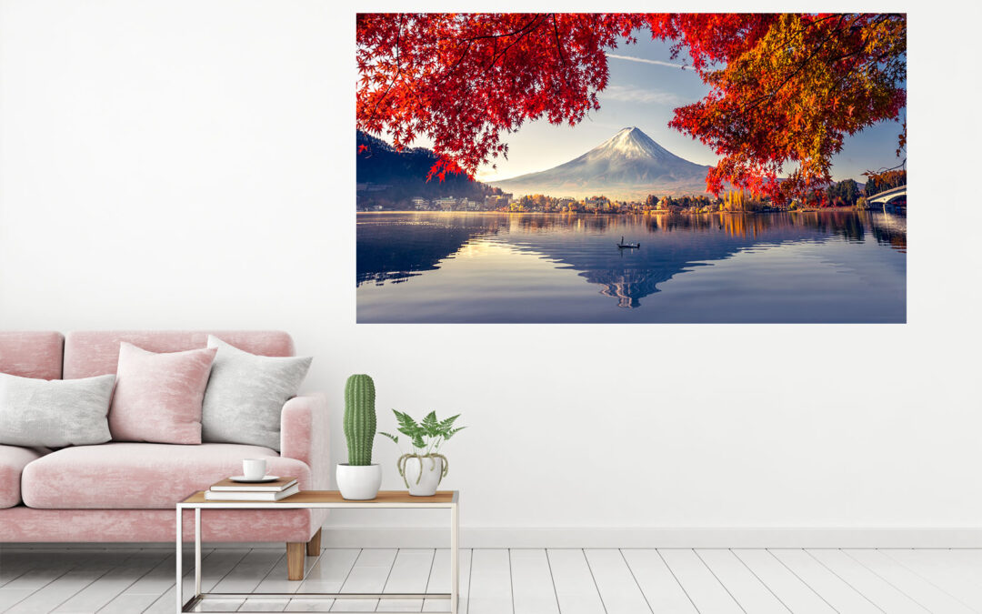 Snow Mountain Photograph Stretch Canvas High Quality Wall Arts – Ready To Hang