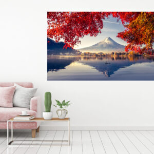 Snow Mountain Photograph Stretch Canvas High Quality Wall Arts - Ready To Hang