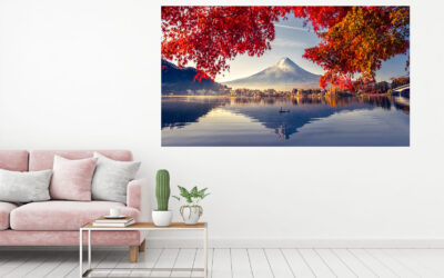 Snow Mountain Photograph Stretch Canvas High Quality Wall Arts – Ready To Hang