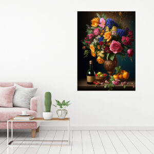 Beautiful Roses Painting Stretch Canvas High Quality Wall Arts - Ready To Hang