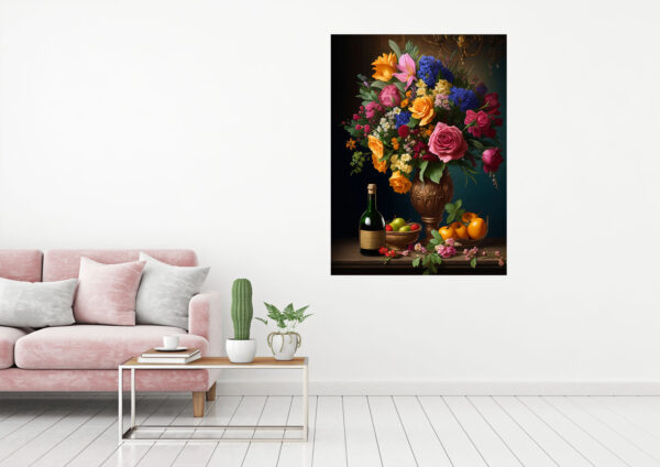Beautiful Roses Painting Stretch Canvas High Quality Wall Arts - Ready To Hang