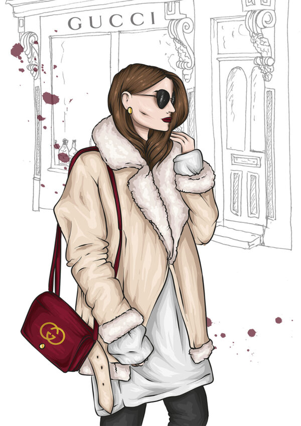 Beautiful Fashion Painting Stretch Canvas High Quality Wall Arts - Ready To Hang - Image 2