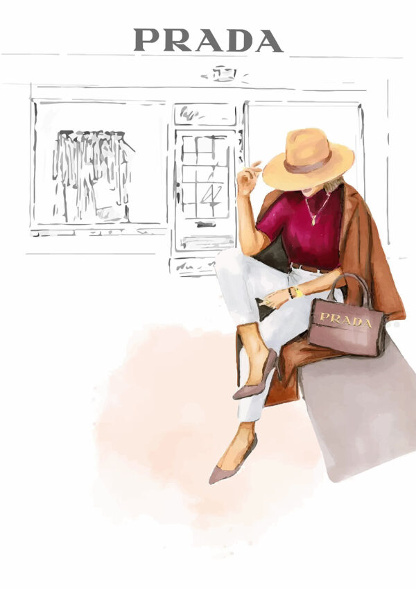 Beautiful Fashion Painting Stretch Canvas High Quality Wall Arts - Ready To Hang - Image 2