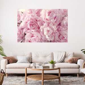 Beautiful Pink Floral Design Painting Stretch Canvas High Quality Wall Arts - Ready To Hang