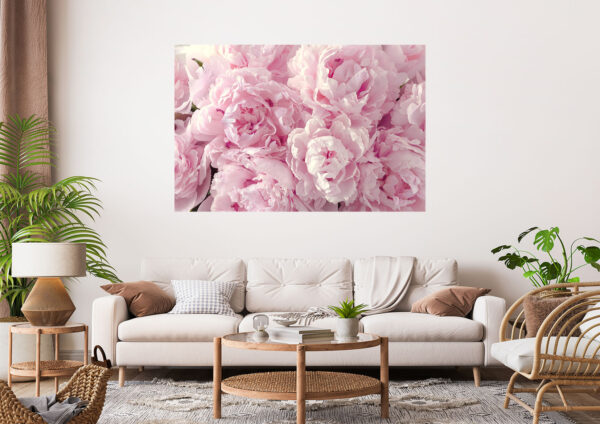 Beautiful Pink Floral Design Painting Stretch Canvas High Quality Wall Arts - Ready To Hang