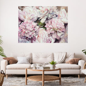 Beautiful Floral Design Painting Stretch Canvas High Quality Wall Arts - Ready To Hang