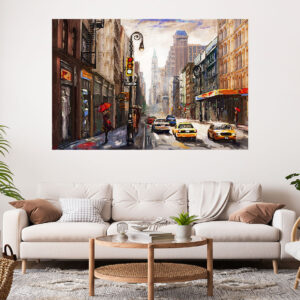 City Landscape Painting Stretch Canvas High Quality Wall Arts - Ready To Hang