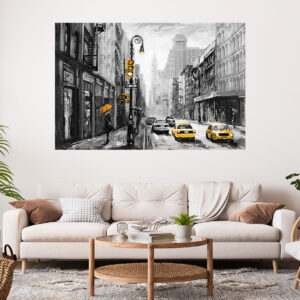 City Landscape Painting Stretch Canvas High Quality Wall Arts - Ready To Hang