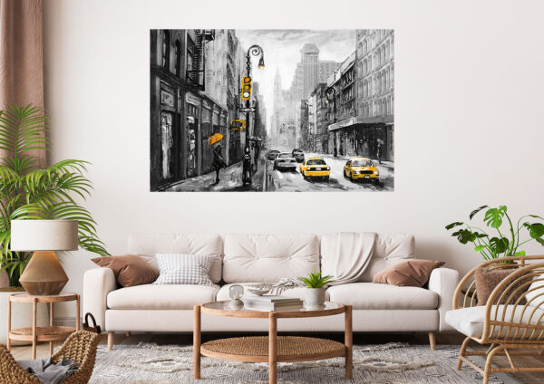 City Landscape Painting Stretch Canvas High Quality Wall Arts - Ready To Hang