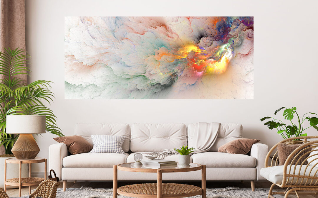 Beautiful Abstract Painting Stretch Canvas High Quality Wall Arts – Ready To Hang