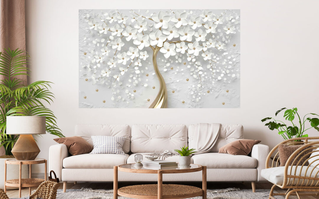 Beautiful Waterfall Painting Stretch Canvas High Quality Wall Arts – Ready To Hang