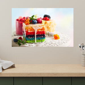 Beautiful Kitchen Cake Painting Stretch Canvas High Quality Wall Arts - Ready To Hang