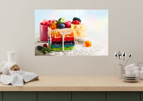 Beautiful Kitchen Cake Painting Stretch Canvas High Quality Wall Arts - Ready To Hang