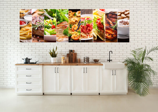 Kitchen & Restaurant Painting Stretch Canvas High Quality Wall Arts - Ready To Hang
