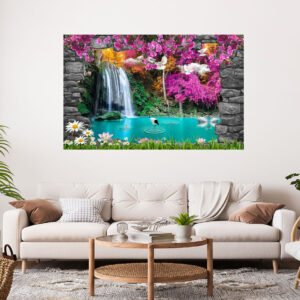 Beautiful Waterfall Painting Stretch Canvas High Quality Wall Arts - Ready To Hang (Copy)