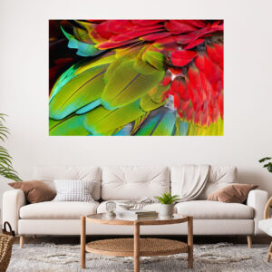 Beautiful Feather Design Abstract Painting Stretch Canvas High Quality Wall Arts - Ready To Hang