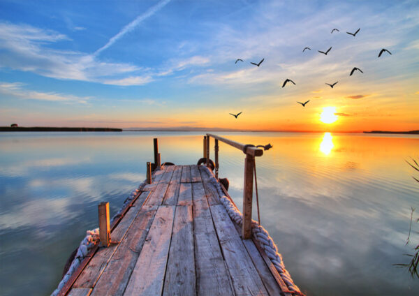 Beautiful Sunset Beach Scenery Stretch Canvas High Quality Wall Arts - Ready To Hang - Image 2