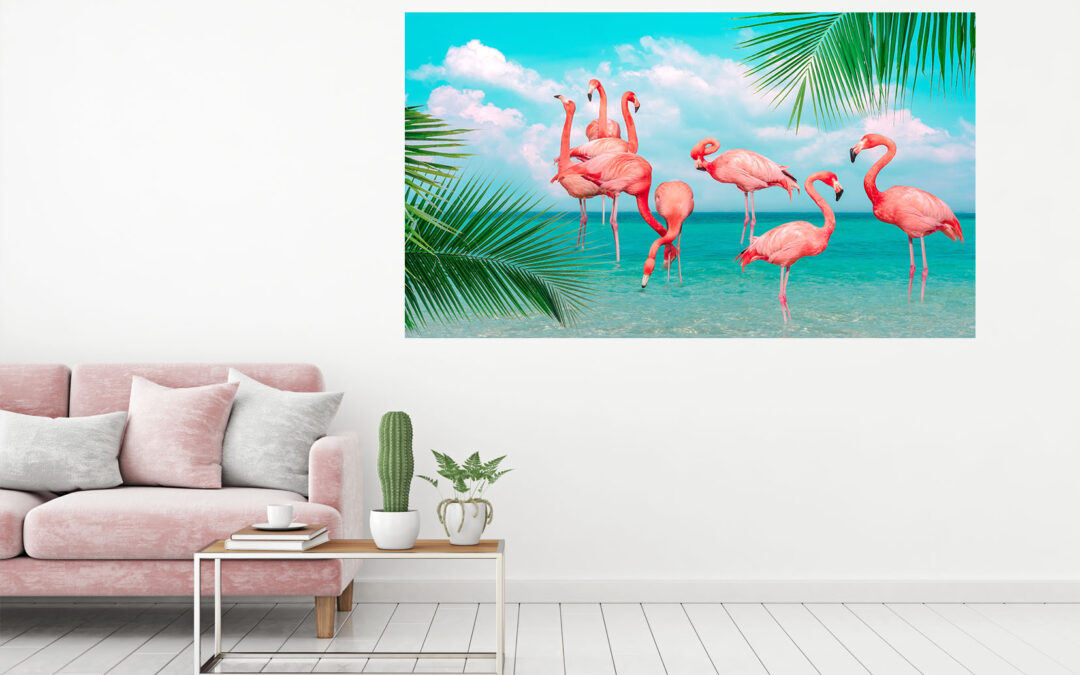 Flemingo Painting Stretch Canvas High Quality Wall Arts – Ready To Hang