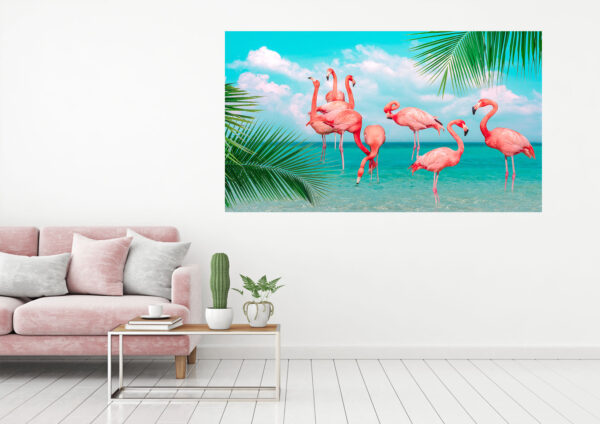 Flemingo Painting Stretch Canvas High Quality Wall Arts - Ready To Hang
