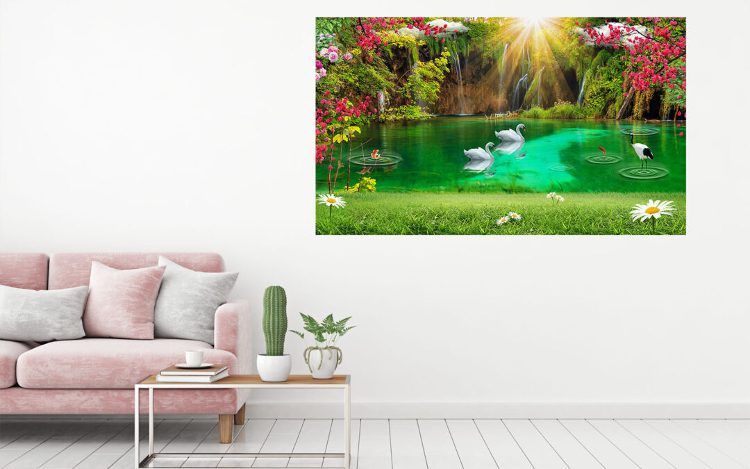 Beautiful Scenery Painting Stretch Canvas High Quality Wall Arts – Ready To Hang