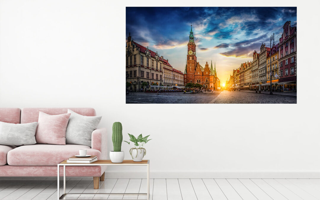 Poland City Photograph Stretch Canvas High Quality Wall Arts – Ready To Hang