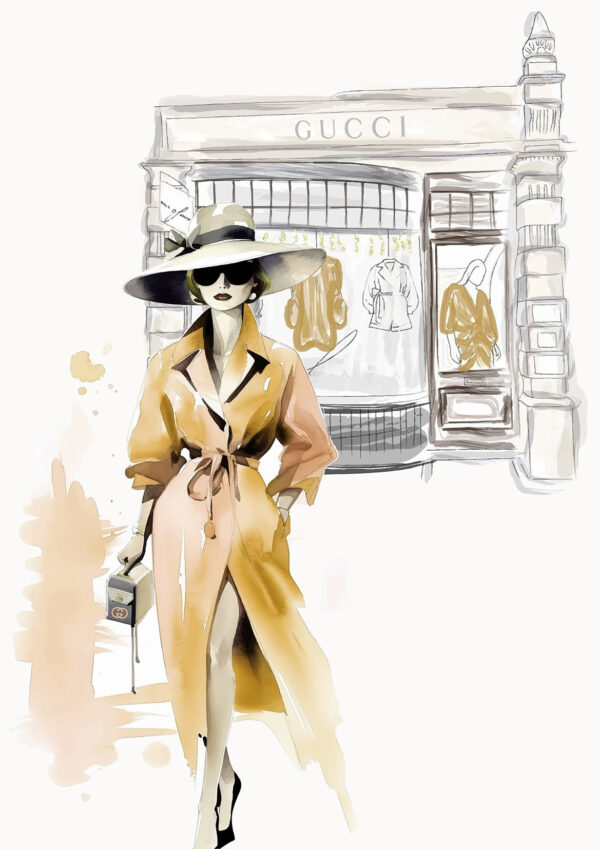 Beautiful Fashion Painting Stretch Canvas High Quality Wall Arts - Ready To Hang - Image 2
