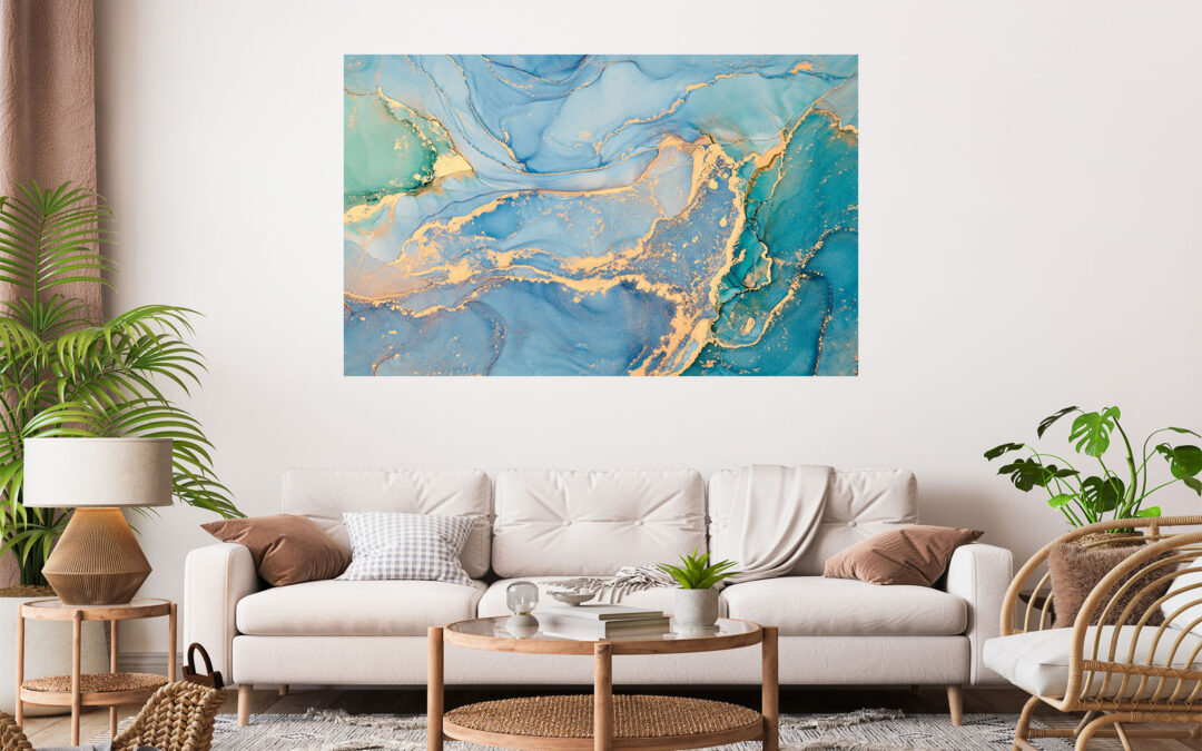 Beautiful Abstract Painting Stretch Canvas High Quality Wall Arts – Ready To Hang