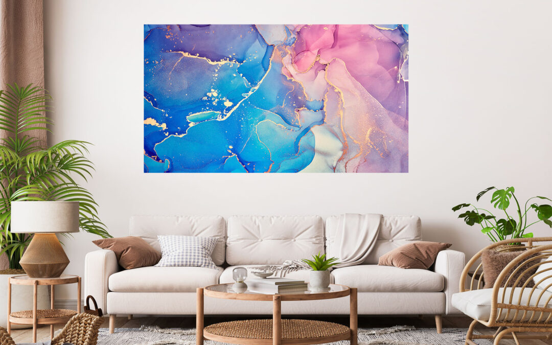Beautiful Abstract Painting Stretch Canvas High Quality Wall Arts – Ready To Hang