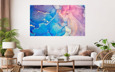 Beautiful Abstract Painting Stretch Canvas High Quality Wall Arts – Ready To Hang