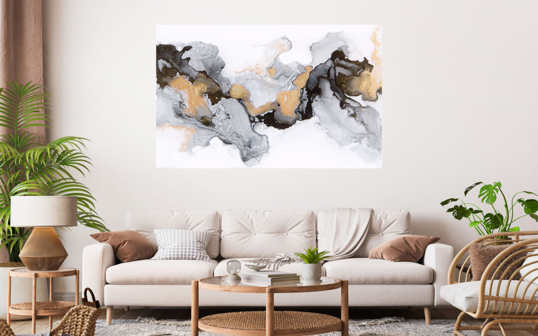 Beautiful Abstract Painting Stretch Canvas High Quality Wall Arts – Ready To Hang