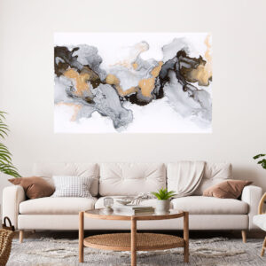 Beautiful Abstract Painting Stretch Canvas High Quality Wall Arts - Ready To Hang