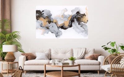 Beautiful Abstract Painting Stretch Canvas High Quality Wall Arts – Ready To Hang